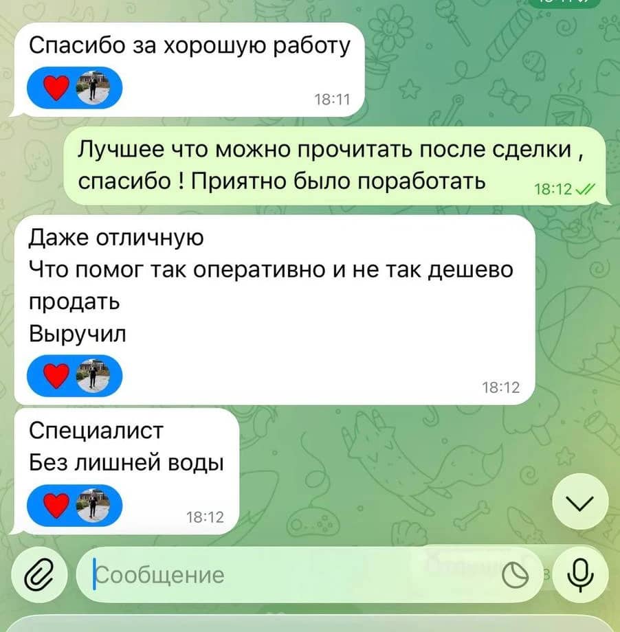 Фрагмент переписки после сделки — источник provikupmsk.ru
